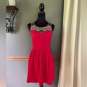 Esley Dress with Lace Bodice Detail